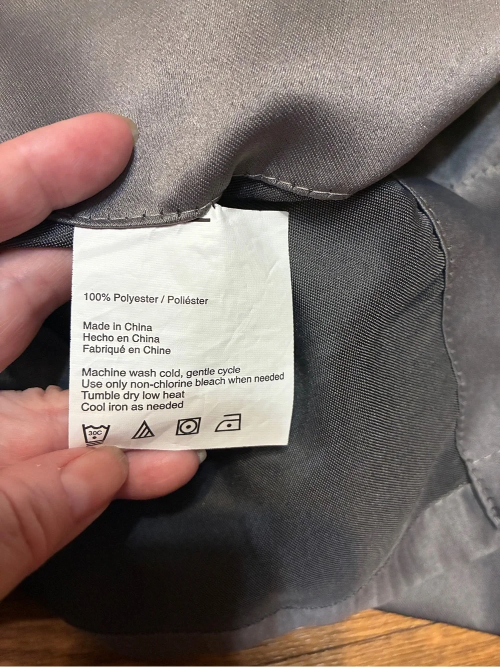 1 Pair of Gray Curtains Size 55” x 62.5”